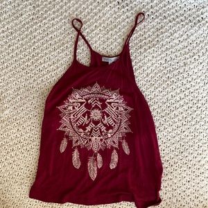 Maroon Halter Crop Top